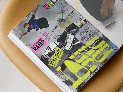 RAD Magazine Cover cover cover design design distort editorial graphic design grunge magazine magazine cover noise poster skate skating typography vintage