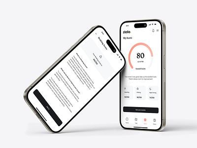 Telematics/Driving Score App Concept app application branding concept driver score driving score interface light minimal mobile mobile app mobile interface telematics ui uidesign uimobile uiux ux white