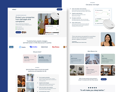 Minut - Landing Page Design cro