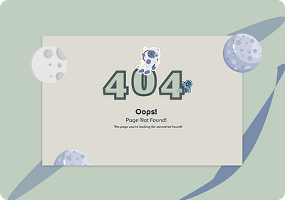 Dailyui #008 404 Page 404 dailyui errorpage figma ui web