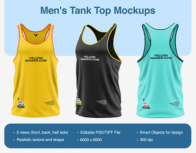 Men's Tank Top Mockup 3d branding casual summer vest free clothes mockup free mockup free tank top mockup graphic design illustration jersey mockup free menswear mockup mockup download racerback tank racerback tank mockup rounded neckline sleeveless shirt mockup sport tank top mockup sport wear top tank