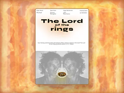 Poster The Lord of the ring branding graphic design poster ring web design афиша кольцо минимализм постер