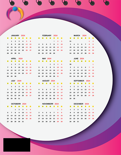 Calendar Design branding design graphic design illustration typography vector