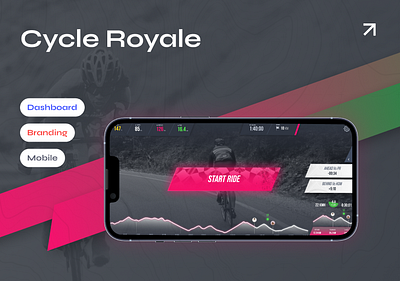 Sports Mobile Application bike brandind cycling dashboard design fitness gaming ill illustration mobile app mobile design mobile game sport ui ux uxui web development