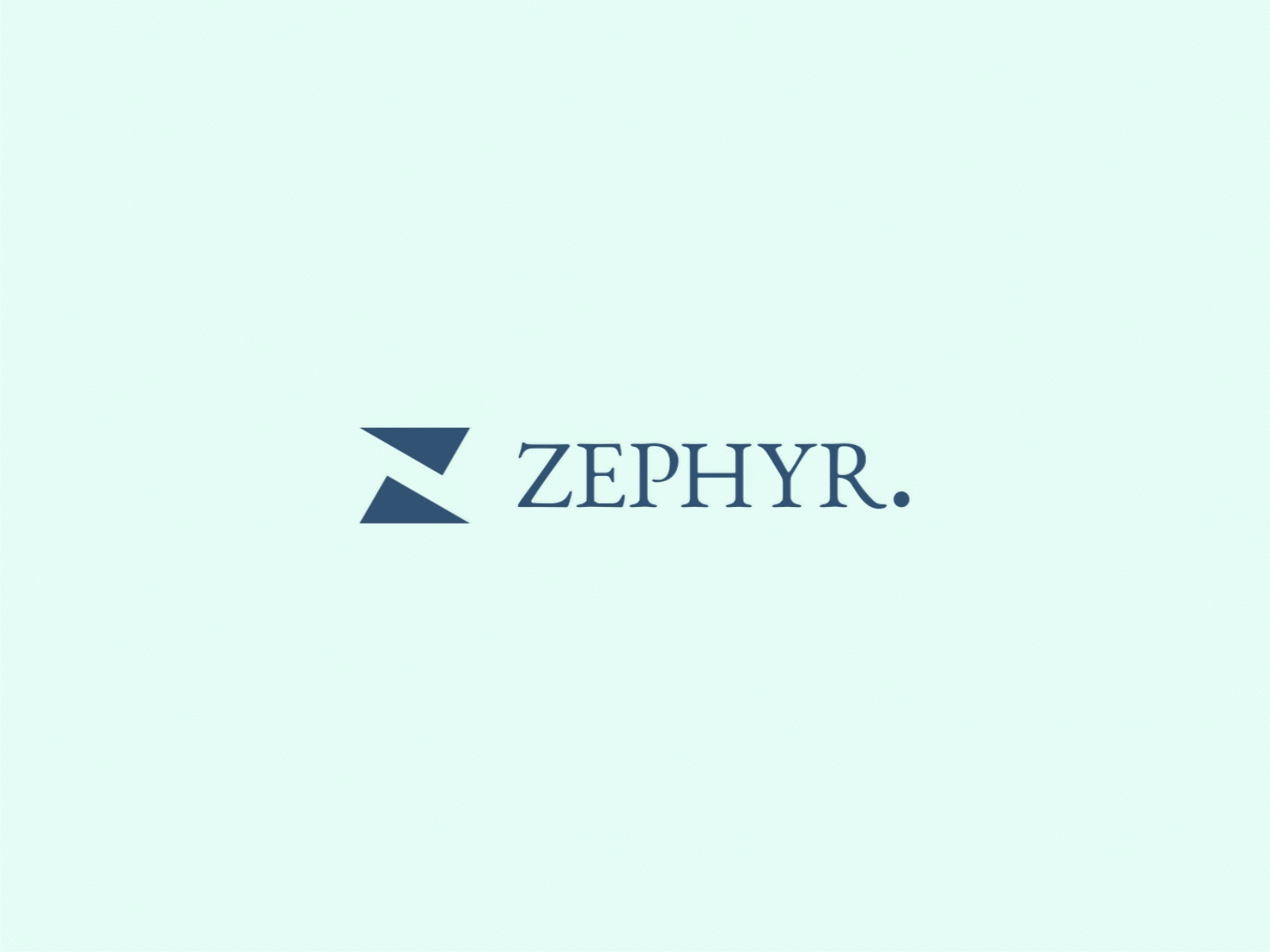 Zephyr Logo Animation animation branding logo motion graphics