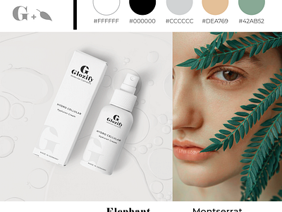 Styleguide/ Brand Identity Design Skincare Firma "Glozify" branding graphic design logo