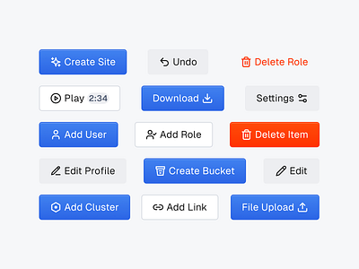 001 · Buttons for Design System action button button component design design system destructive button ui