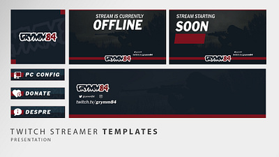 Streamer Banner Desing #1 banners stream twitch ui