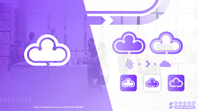 Logo for cloud storage app design graphic design logo