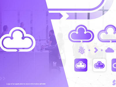 Logo for cloud storage app design graphic design logo