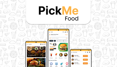 PickMe Food App azeem figma food dilivery app mobile ui pickme food ui