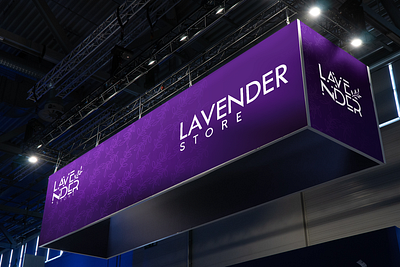 Lavender Store Logo banner design branding graphic design identity design logo visual identity