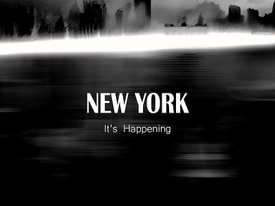 NY Poster adobe black and white bw graphic design illustration mysterious new york ny photoshop poster sketch uiux