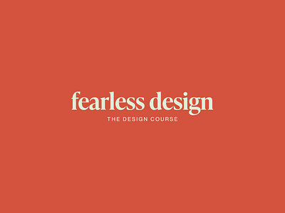 Fearless Design — The Design Course design course graphic design learn design mockup