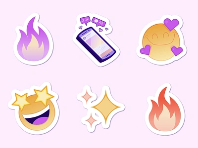 Pillar Emoji Stickers Animation ai animation brand brand strategy caviar design interface marketing pillar social media stickers ui user interface ux