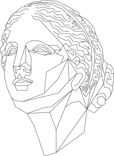 Aphrodite aphrodite face goddess goddess of ancient greece graphic arts human polygon woman вектор