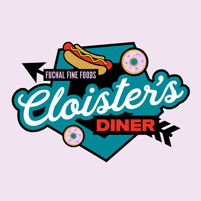 Cloister's Diner comedy fictional graphic design logo red dwarf sitcom smeghead