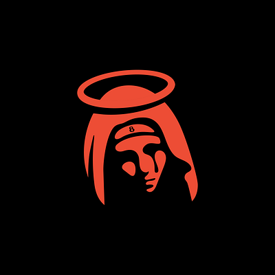 Lithe angel branding cry graphic design holy logo logo design nunn red saint sister tear