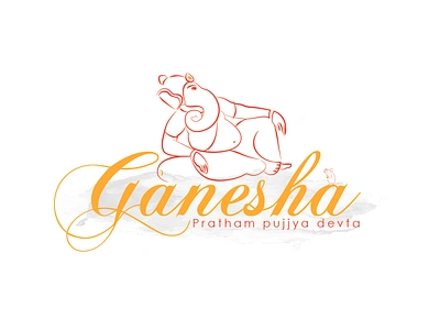 Ganesha Logo ai design graphic design graphoc illustration logo vector vector illustration