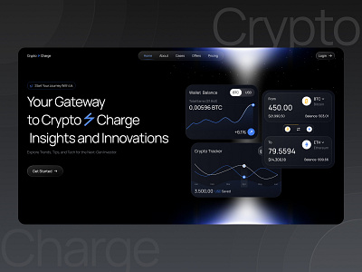 Crypto Charge / Landing Page crypto uiux