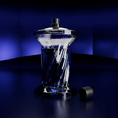 3D Perfume Model in Blender 3D 3d animation motion graphics