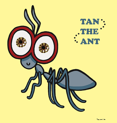 TAN THE ANT adobe adobe photoshop animal character design digital insect