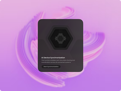 AI Device Synchronisation ai dark ui figma ui ui design