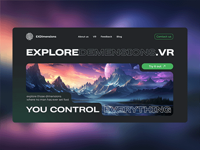 VR Company Project branding design graphic design landing logo ui ux web design website
