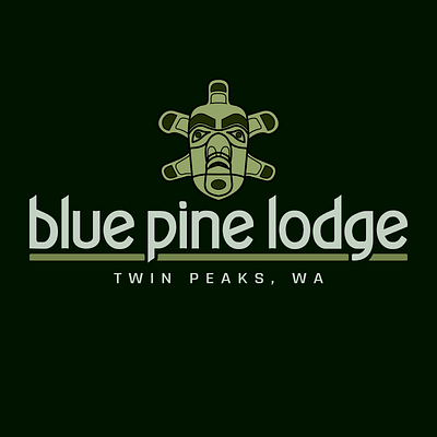 Blue Pine Lodge drama fictional graphic design logo twin peaks washington