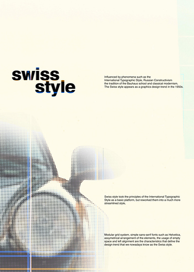 Swiss Style Poster graphic design