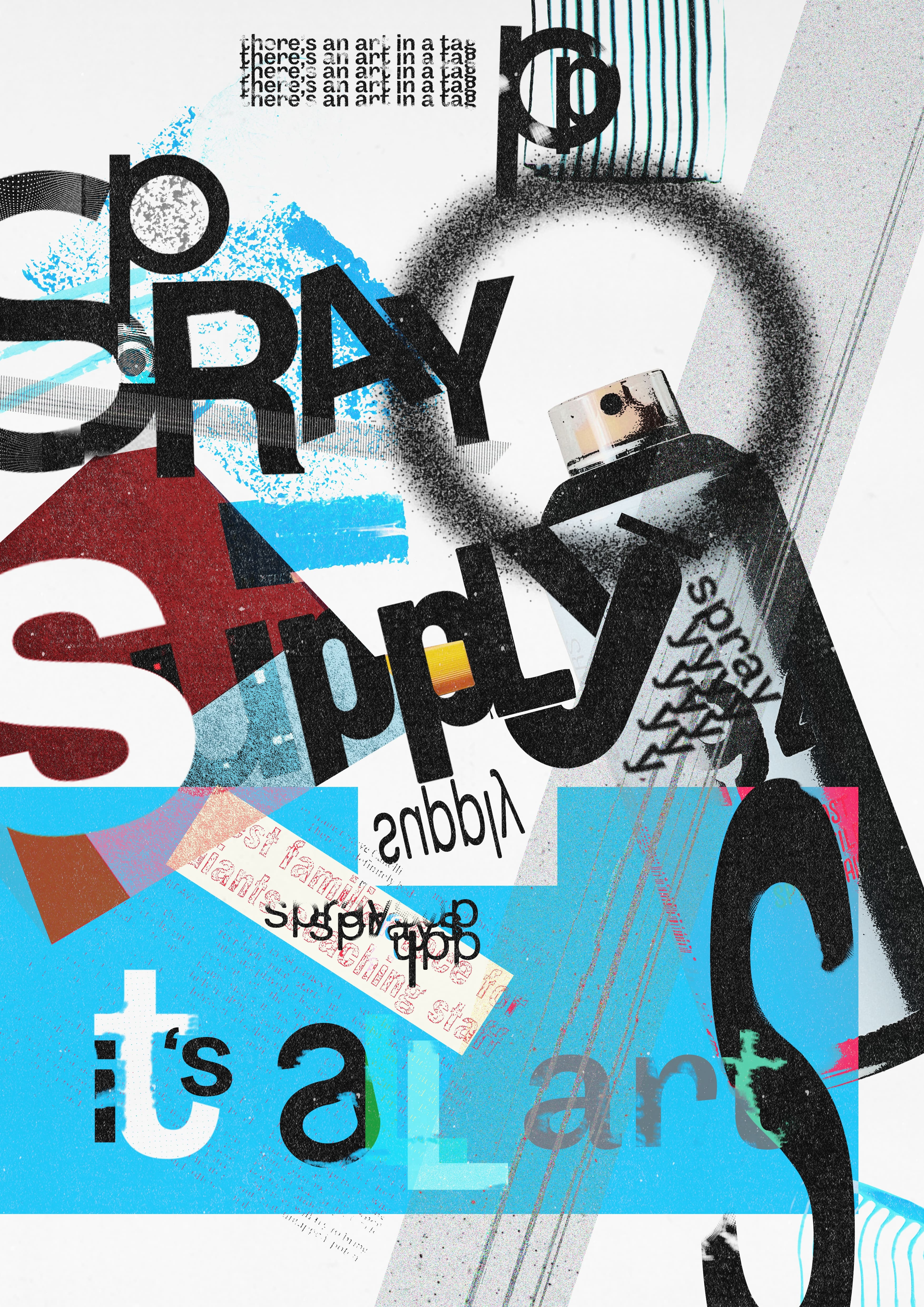 Poster In The Style of David Carson by Antonio Jedikovski on