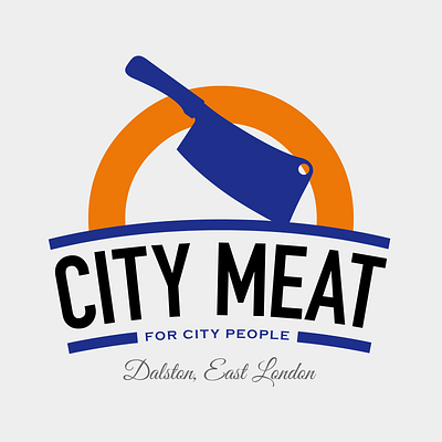 City Meat butcher comedy fictional graphic design logo meat stand up stewart lee