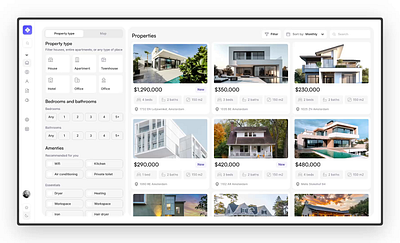 Real Estate Dashboard animation clean dashboard design flat minimal simple ui ux