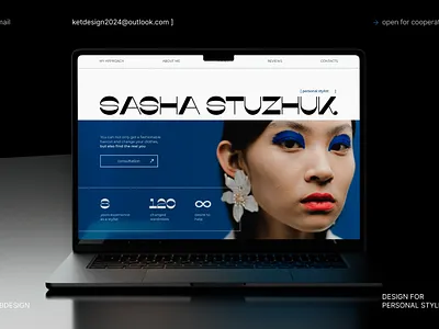 WEB DESIGN // PERSONAL STYLIST ui uiux design web design website