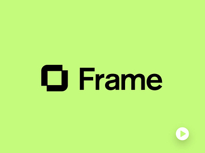 Frame | Logo Animation ai brand branding design identity illustration logo os people typography ui web