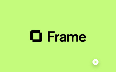 Frame | Logo Animation ai brand branding design identity illustration logo os people typography ui web