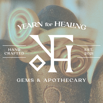 Yearn for Healing Logo brand branding design graphic design health identity illustrator logo type typography vintage