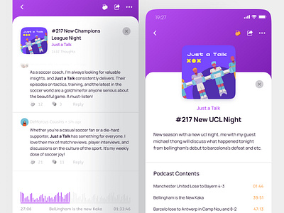 Dazzlecast - Thoughts & Contents Screen, Podcast Apps android app design apps apps design brand brand guide branding colorful design figma graphic design illustration ios logo minimalist podcast responsive ui ui design uiux