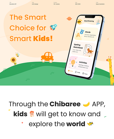 Chibaree - Application Design - Creasions application design