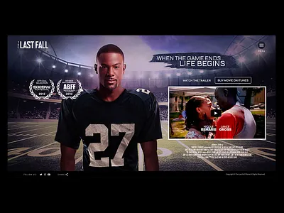 The Last Fall Web design movie web webdesign