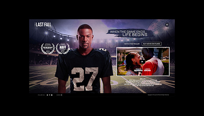The Last Fall Web design movie web webdesign