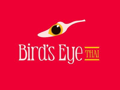 Bird's Eye Thai - branding bold branding design graphic design hospitality icon identity letter b logo pepper restaurant thai typography visual zakk waleko