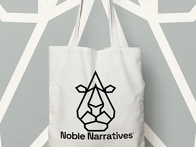 Noble Narratives Book Store brand identity branding geometric illustration logo modern simple typography vector visual identity