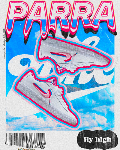 NIKE PARRA POSTER DESIGN colorful design electric illustration nike parra poster vibrant