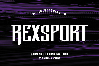 Rexsport Sport Display Font animation branding font fonts graphic design logo nostalgic sport font