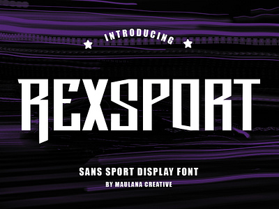 Rexsport Sport Display Font animation branding font fonts graphic design logo nostalgic sport font