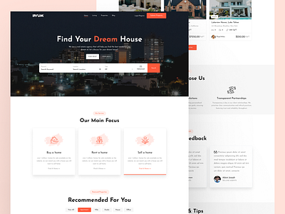 Real Estate Landing Page Design - Website Design property design property management property website real estate real estate design real estate interface real estate solutions real estate website