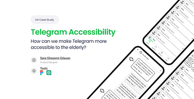 Telegram Accessibility accissibility figma product design research telegram ui user experience ux