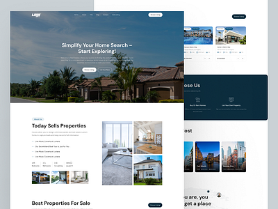 Perfect Home Finding Website - Real Estate property landing page property management property website real estate agency real estate design real estate listing real estate market real estate ui real estate website