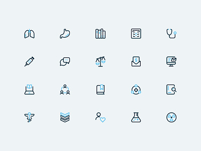 Medical Icon Set branding iconography icons illustration